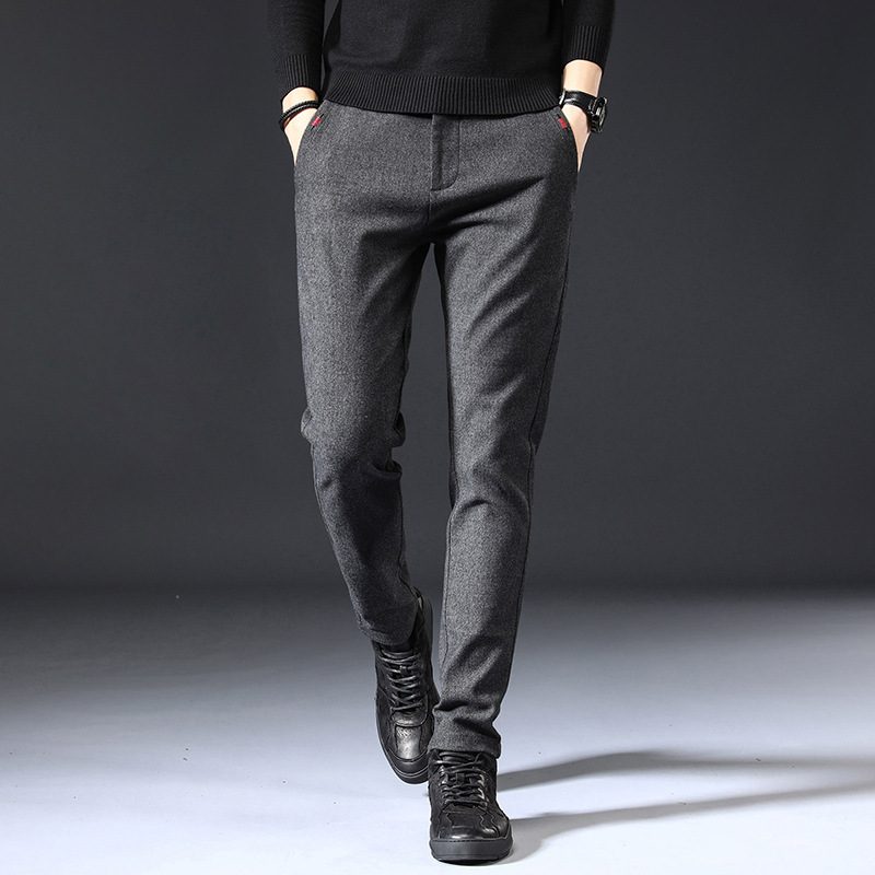 Menn Kjekke Uformelle Slim Pants Skinny Mid Waist