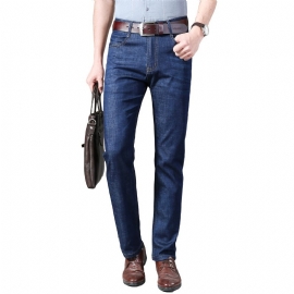 Menns Jeans Løs Straight Stretch Casual