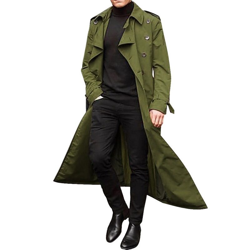 Mellomlang Trenchcoat For Menn Mote Casual