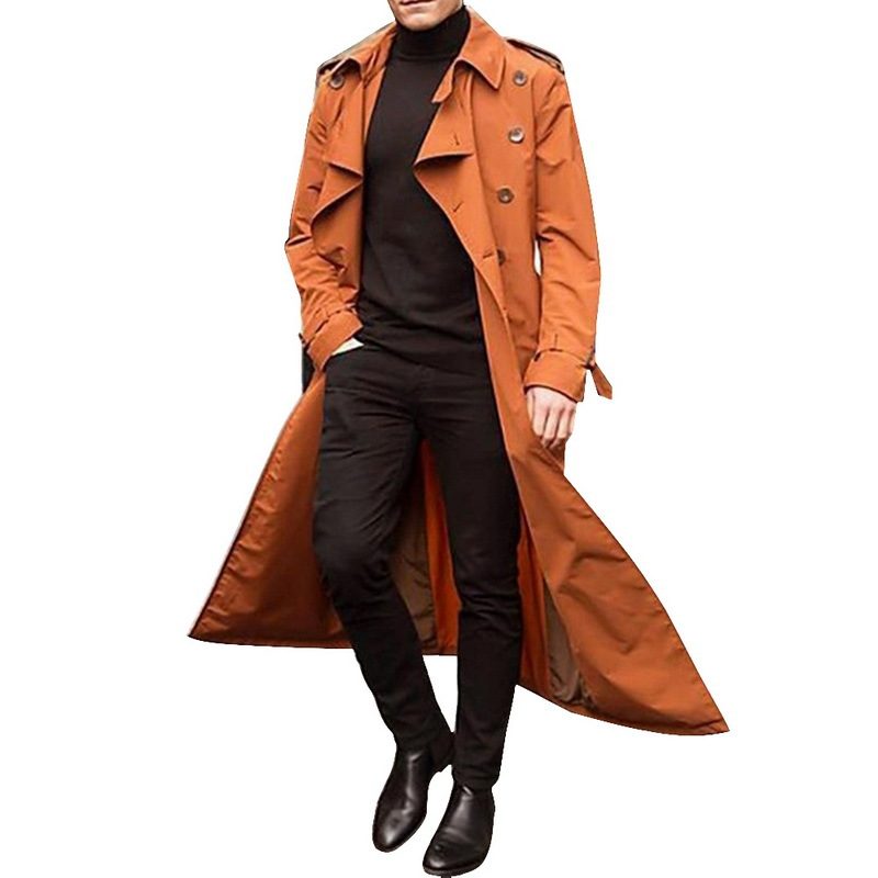 Mellomlang Trenchcoat For Menn Mote Casual