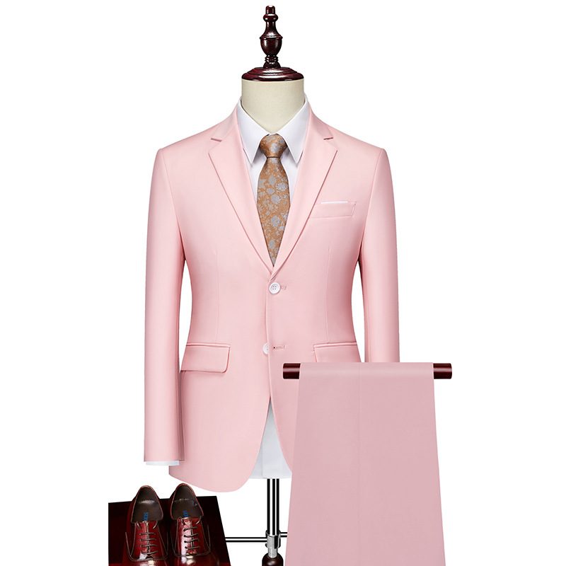 2024 Herredresser Business Casual Ensfarget Todelt Sett