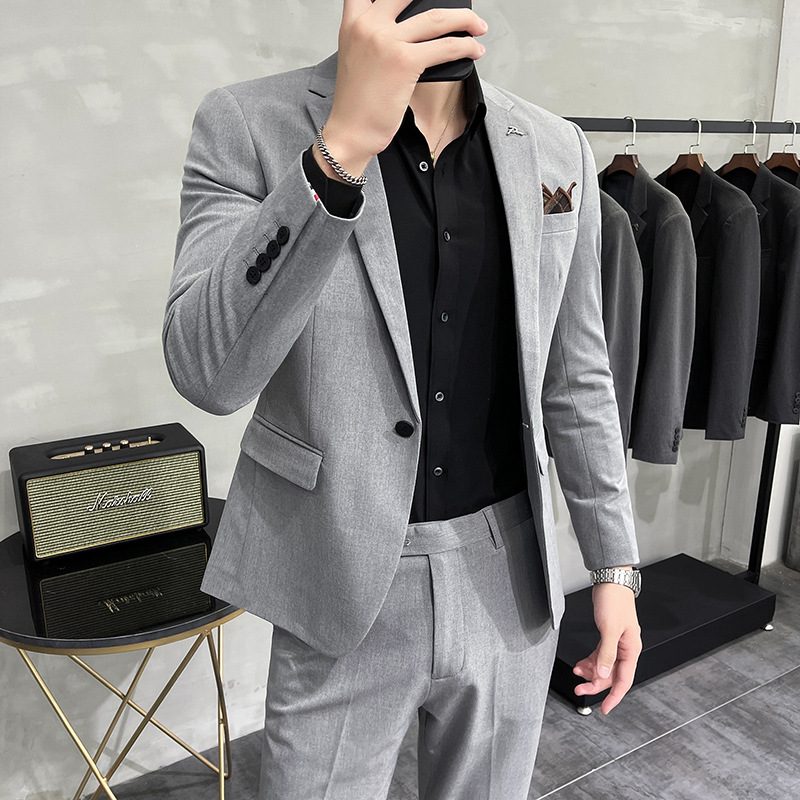 Menn Slim Business Groomsmen Kjoler Drakter Trend