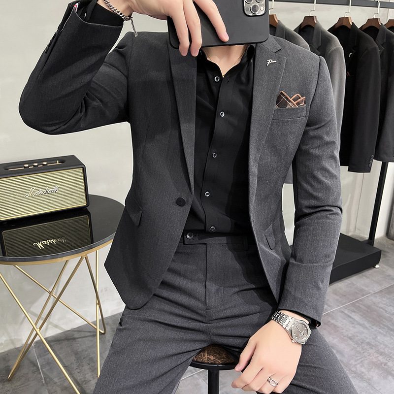 Menn Slim Business Groomsmen Kjoler Drakter Trend