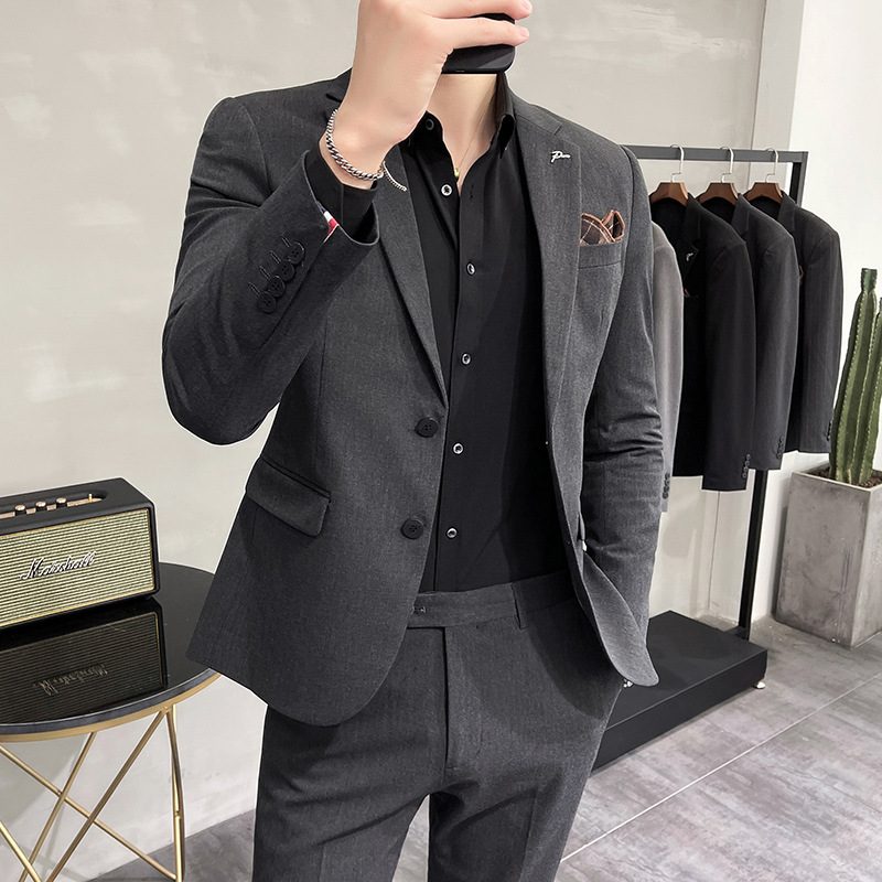 Menn Slim Business Groomsmen Kjoler Drakter Trend