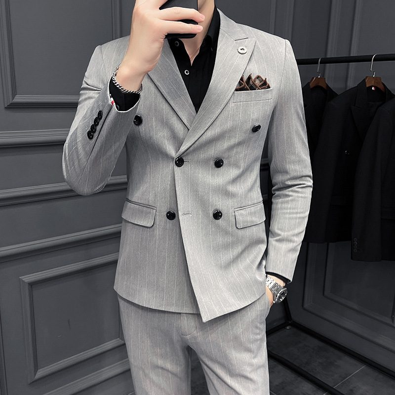 Menn Slim Business Groomsmen Kjoler Drakter Trend