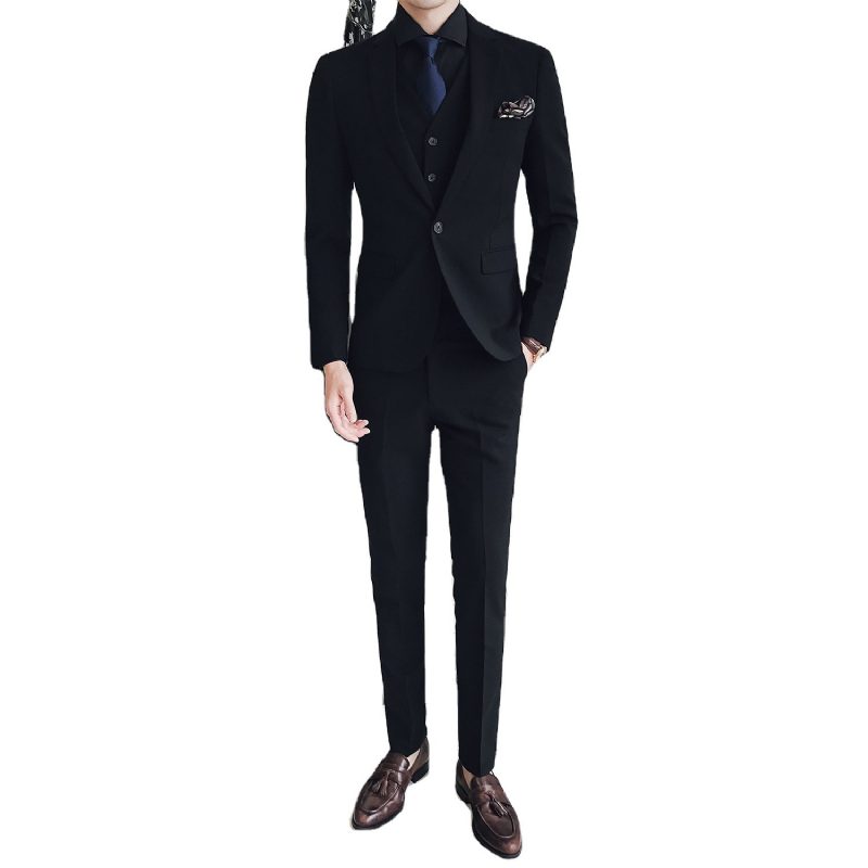 Passer Business Men To-breasted Slim Fit Elastic