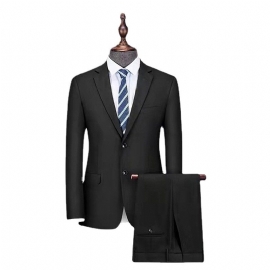 Svart Herredress Formell Mote Business Professional Slim