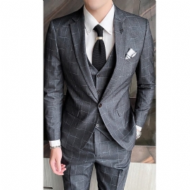 Trend Casual Suit Menn Slank Business Coat Kjekk Formell