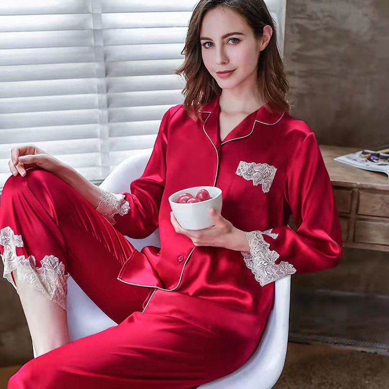 Pyjamas Lace Thin Sweet Homewear