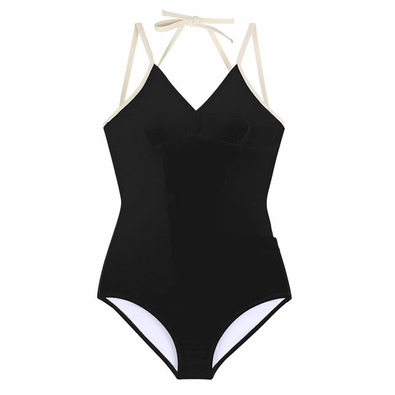 Ny Bikini Sexy Slim Black Ny One-piece Badedrakt Kvinner