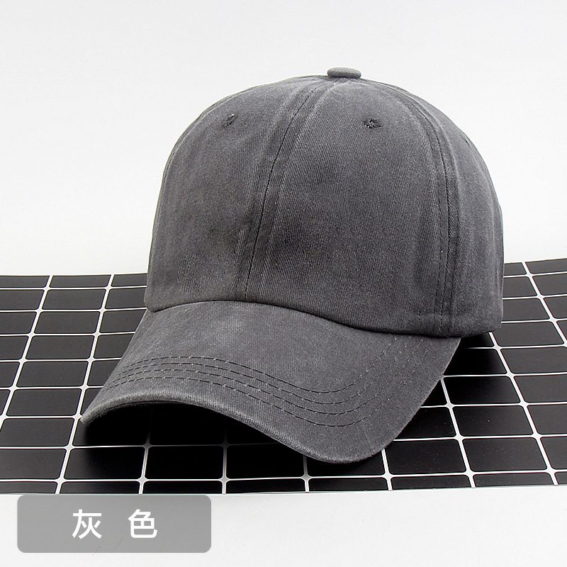 Bomull Laget Gammel Baseball Cap Tilpasset Denim Peaked Cap Street Høst Vinter Lue Kvinnelig Utskrift