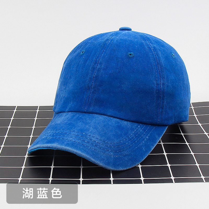 Bomull Laget Gammel Baseball Cap Tilpasset Denim Peaked Cap Street Høst Vinter Lue Kvinnelig Utskrift