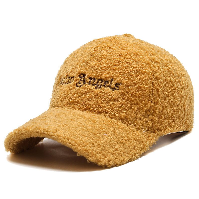 Lue Dame Høst Og Vinter Lammeull Varm Baseball Cap Trendy Teddy Fløyels Cap Liten