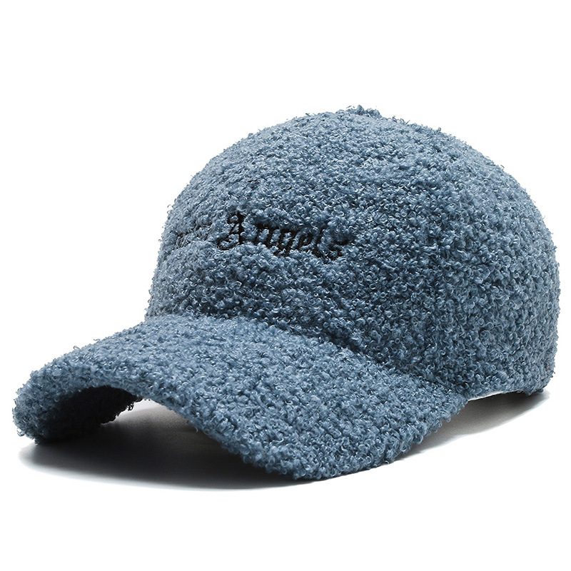 Lue Dame Høst Og Vinter Lammeull Varm Baseball Cap Trendy Teddy Fløyels Cap Liten