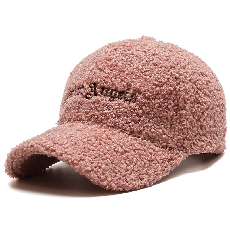 Lue Dame Høst Og Vinter Lammeull Varm Baseball Cap Trendy Teddy Fløyels Cap Liten