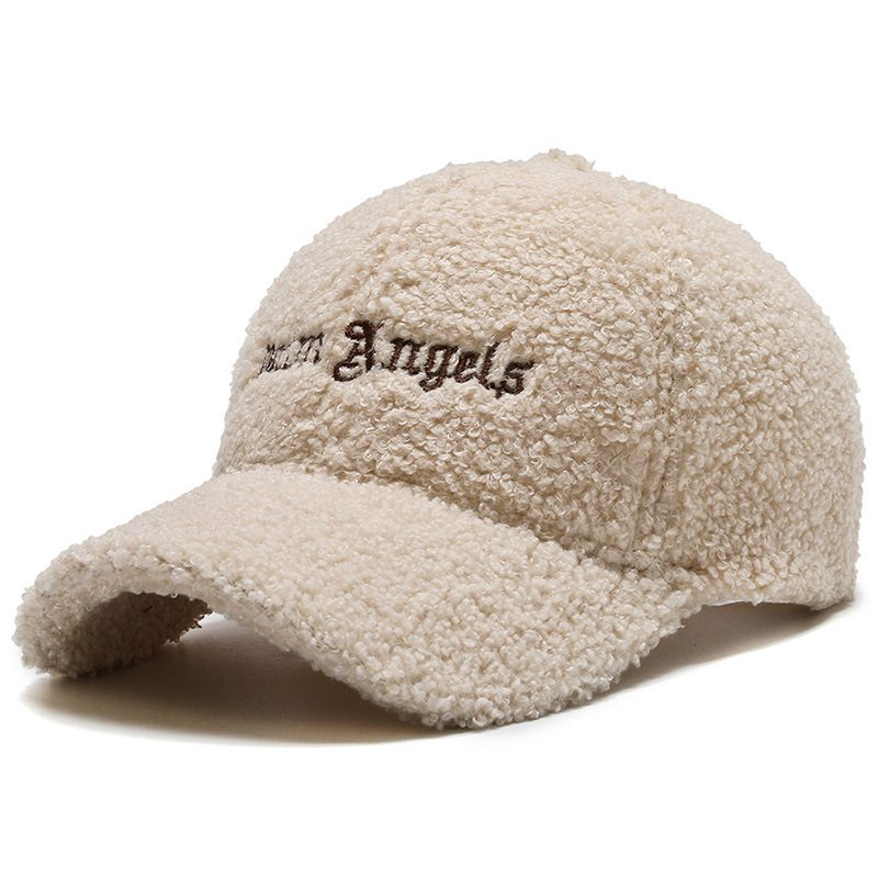 Lue Dame Høst Og Vinter Lammeull Varm Baseball Cap Trendy Teddy Fløyels Cap Liten