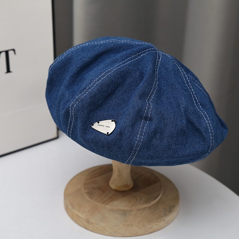 Mote Little Belle Hat Style Maler Hat Retro Denim Beret Girls