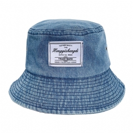 Vår Og Sommer Ny Lue Dame Denim Fiskerlue Mote Personlig Servanthatt Shopping Solhatt Kvinne