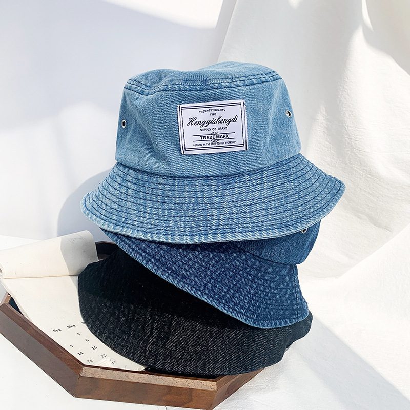 Vår Og Sommer Ny Lue Dame Denim Fiskerlue Mote Personlig Servanthatt Shopping Solhatt Kvinne