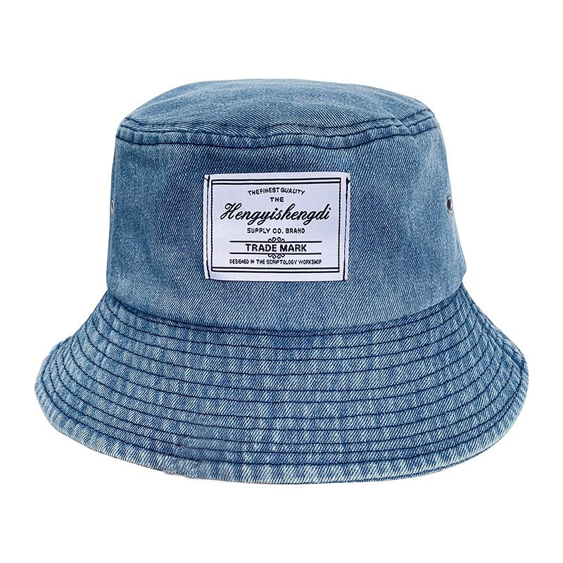 Vår Og Sommer Ny Lue Dame Denim Fiskerlue Mote Personlig Servanthatt Shopping Solhatt Kvinne