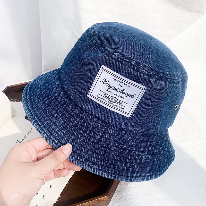 Vår Og Sommer Ny Lue Dame Denim Fiskerlue Mote Personlig Servanthatt Shopping Solhatt Kvinne